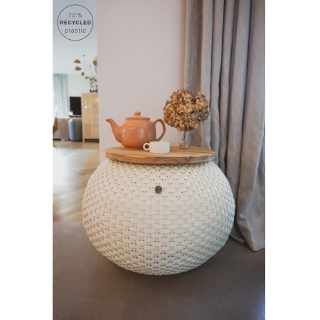 Bild 2 - HALO Beistelltisch/ Korb cream white