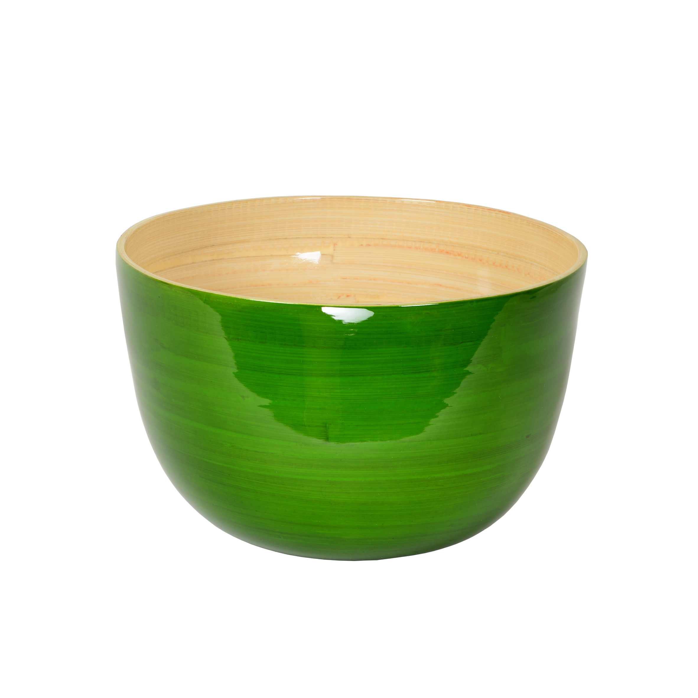 Bambus-Schssel 22x14cm, grasgrn - Querpass Shop