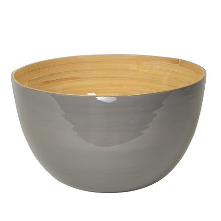 Bild 1 - Bambus-Sch�ssel 30x18cm, naturgrau