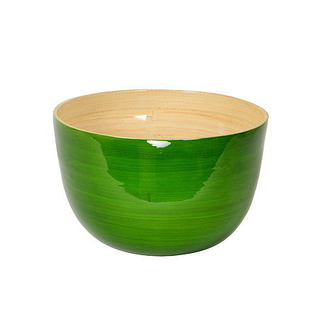 Bild 1 - Bambus-Sch�ssel 22x14cm, grasgr�n