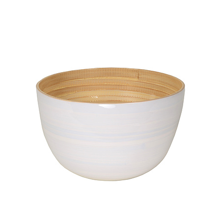 Bild 1 - Bambus-Sch�ssel 22x14cm, wei�