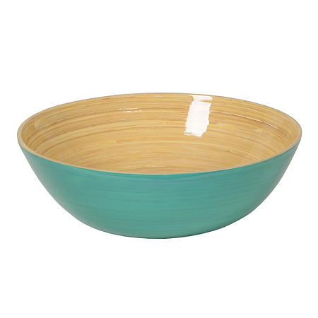 Bild 1 - Bambus-Sch�ssel 30x10cm, hellblau