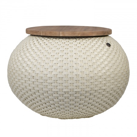 Bild 1 - HALO Beistelltisch/ Korb cream white