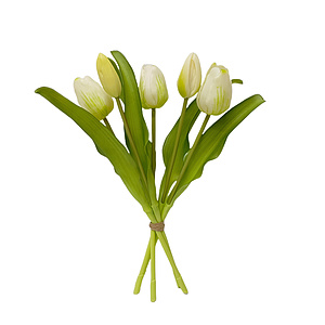 Kunstblumen Tulpenbund wei�
